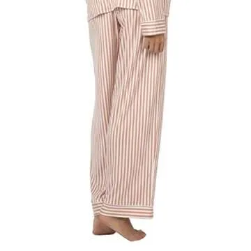 LIVELY All-Day Lounge Pant for Women | Loungewear Pajama Pants with White Piping Details | Elastic Band Sleepwear