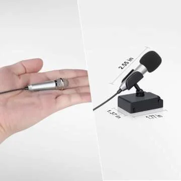 Uniwit Mini Portable Vocal/Instrument Microphone for Voice Video Recording Singing,Vlogging, Podcast...