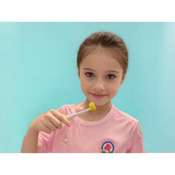 FOREVIVE 2 Pieces 3 Sided Toddler Toothbrush, Three Bristles for Kids Toothbrush, Autism Soft Bristl...