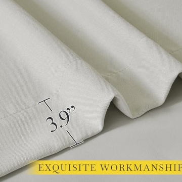NICETOWN Room Darkening Faux Linen Curtains - Elegant and Versatile
