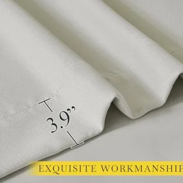 NICETOWN Room Darkening Faux Linen Curtains - Elegant and Versatile