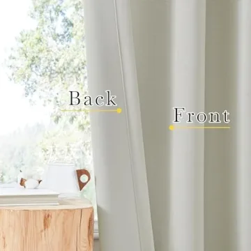 NICETOWN Room Darkening Faux Linen Curtains - Elegant and Versatile
