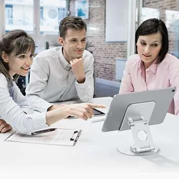 OMOTON 360° Tablet Stand - Adjustable for iPad Pro/Air