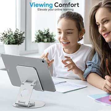 OMOTON 360° Tablet Stand - Adjustable for iPad Pro/Air
