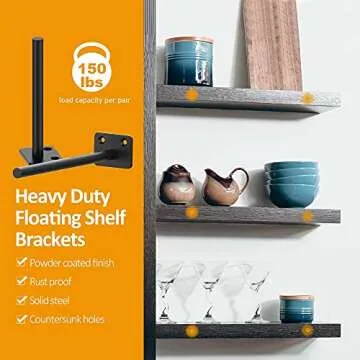 Wengus Floating Shelf Brackets for Modern Storage Solutions