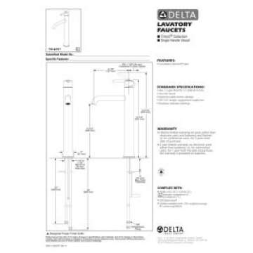 DELTA 759-CZ-DST, Champagne Bronze