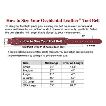 Occidental Leather 9525 M The Finisher Tool Belt Set - Medium: Efficient Tool Organization for Profe...