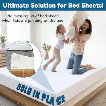GOVIICTRICH Bed Sheet Holders Straps, Fitted Sheet Straps/Holders Keep Sheets Firm & Tight, Bedsheet Grippers with Enhanced Clips, Bed Sheet Holder Fit All Mattress Size, Easy Installation