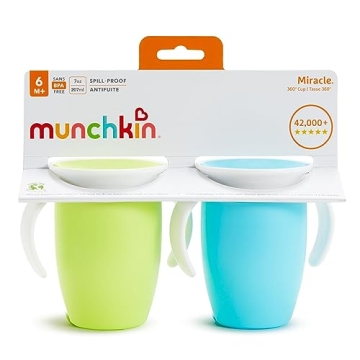 Munchkin Miracle 360 Trainer Sippy Cup Spill Proof 2 Pack