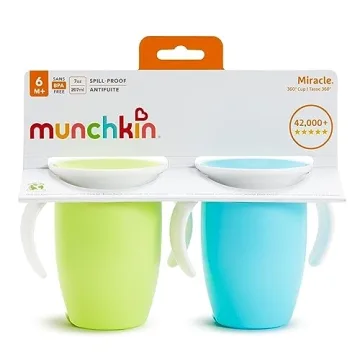 Munchkin Miracle 360 Trainer Sippy Cup Spill Proof 2 Pack