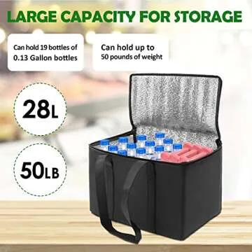 DAREKUKU 3 Pack Reusable Grocery Bags, Foldable Washable Insulated Shopping Bags For Groceries, Heavy Duty With Reinforced Bottom & Handles (2 Grocery Tote Bags + 1 Insulated Cooler Bag)