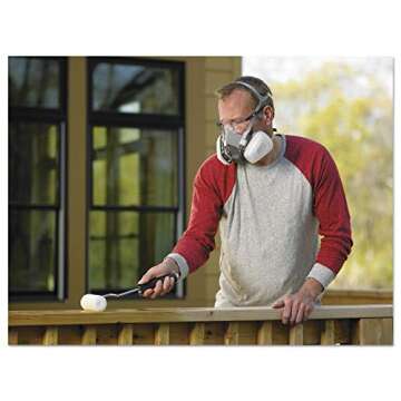 3M 6111PA1A Half Facepiece Paint Spray/Pesticide Respirator, Small