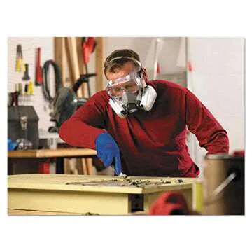 3M 6111PA1A Half Facepiece Paint Spray/Pesticide Respirator, Small