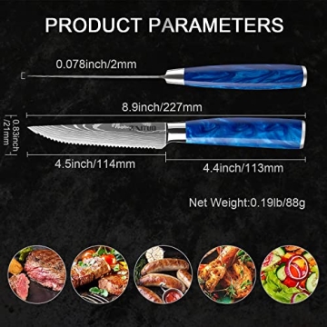 Premium XT XITUO Steak Knife Set in Elegant Gift Box