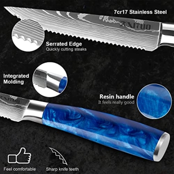 Premium XT XITUO Steak Knife Set in Elegant Gift Box