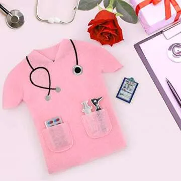 Pink Scrub Wine Bags - Doctors & Nurses Graduation Gift - White Coat Ceremony, Medical School, Residency Match Day