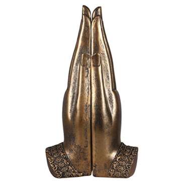 Elegant Buddha Sitting in Hand Statue for Home Decor