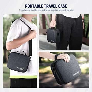 Neewer Waterproof Storage Case for Osmo Mobile 6, Portable Shoulder Bag Travel Case with Inner Pocke...