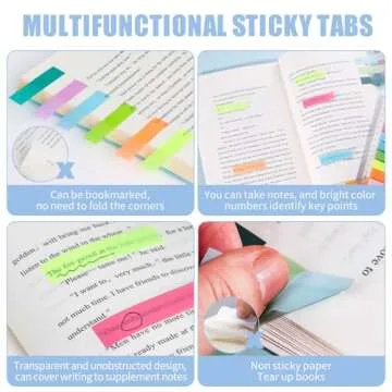 Annotation Tabs Transparent Sticky Notes - 2400Pcs Book Tabs