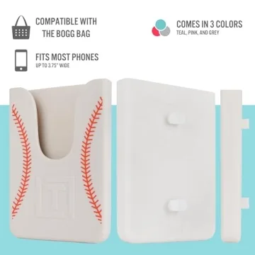 Baseball Phone Holder for Bogg Bag - Silicone Accessory