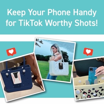 Baseball Phone Holder for Bogg Bag - Silicone Accessory