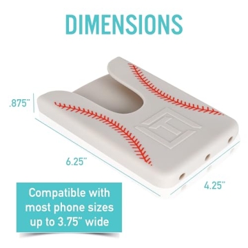 Baseball Phone Holder for Bogg Bag - Silicone Accessory