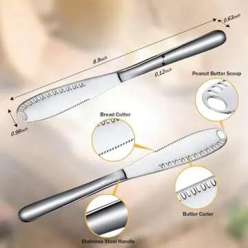 Nevkha Butter Knife - Durable Stainless Steel Spreader