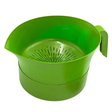 Easy Greasy Colander & Food Strainer Kitchen Set - Strains Ground Beef & Bacon Grease - Colander Set...