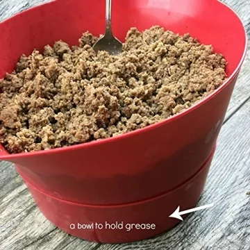 Easy Greasy Colander for Healthy Cooking & Easy Cleanup