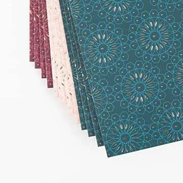 U Brands Hanging File Folders, Fleuri Jewel Tones, 12 Count
