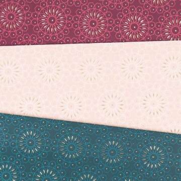 U Brands Hanging File Folders, Fleuri Jewel Tones, 12 Count