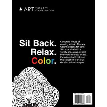 Advanced Wild Animals Coloring Book for Boys - Stress Relief Designs