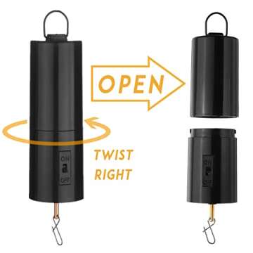 Hanging Display Mobile Motor, Wind Spinner Motor, Battery Operated Rotating Motor, Small Black Kinetic Spinning Accessory for Mirror Disco Ball, Wind Chime, Sun Catcher Ornaments, Indoor & Outdoor Use
