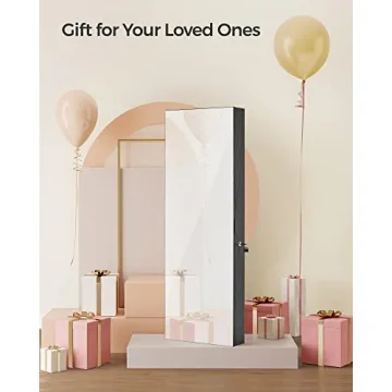 Stylish Jewelry Cabinet with LED Lights and Mirror