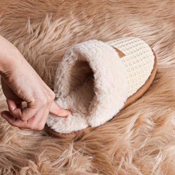 OOW Cozy House Slippers for Women - Soft Comfortable Memory Foam