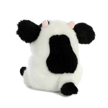 Aurora® Round Rolly Pet™ Daisy Cow™ Stuffed Animal - Adorable Companions - On-The-Go Fun - Whit...