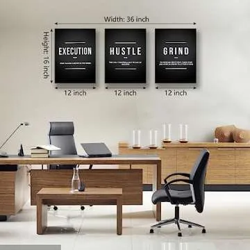 BPLUSTREE Motivational Canvas Wall Art for Home & Office