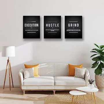 BPLUSTREE Motivational Canvas Wall Art for Home & Office