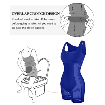 Popilush Shapewear Dress Mini Slit for Women 2024