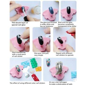 XICHEN Starry Sky Nail Art Stickers - 24 Designs for All