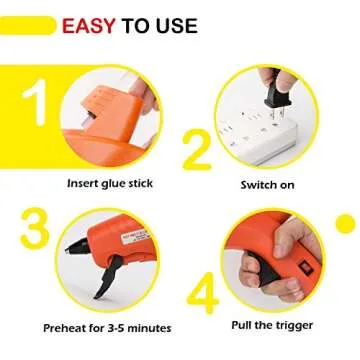 80W High Temp Hot Glue Gun for Arts and Crafts