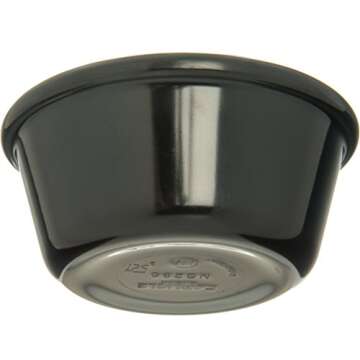 CFS S28603 Melamine Smooth Ramekin, 6 oz. Capacity, Black (Case of 48)