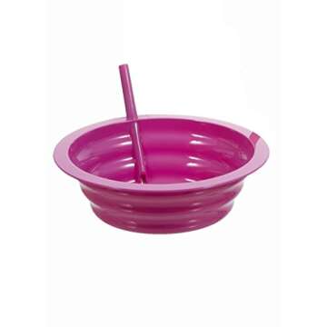 Sip-A-Bowl Cereal Bowl with Straw - Fun & Safe Eating