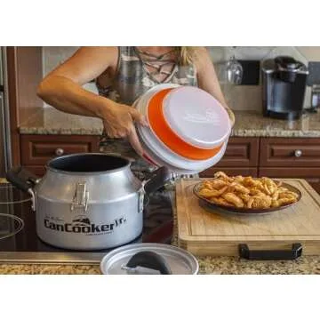 CanCooker Collapsible Plastic Batter Bowl | Mess-Free Breading Shaker Container & Mixer | Ideal for Fish Fry, Fried Chicken, Onion Rings, Wings & More