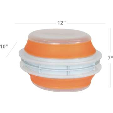 CanCooker Collapsible Plastic Batter Bowl | Mess-Free Breading Shaker Container & Mixer | Ideal for Fish Fry, Fried Chicken, Onion Rings, Wings & More