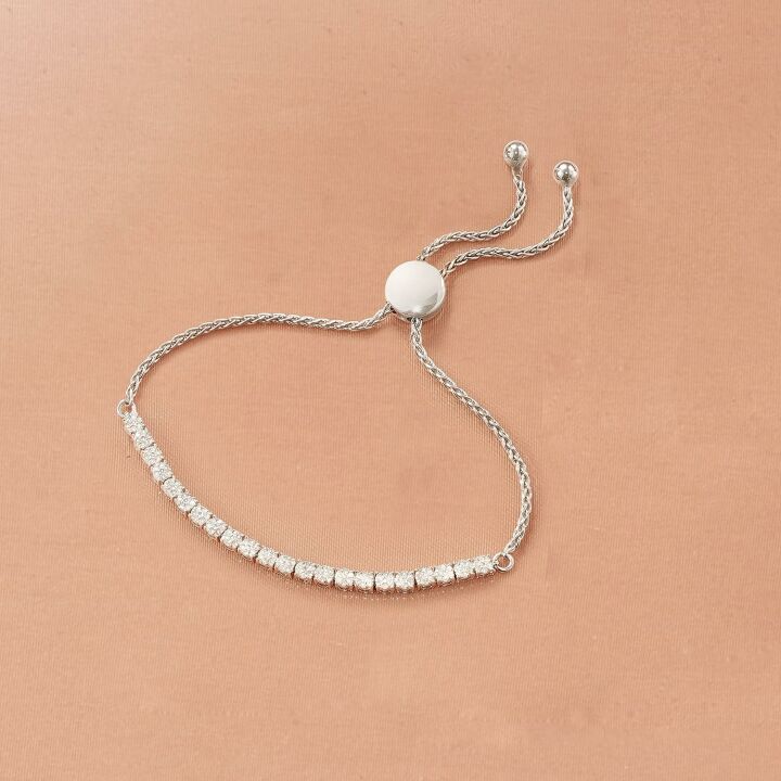 Gorgeous 0.50 ct. Diamond Cluster Bolo Bracelet