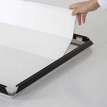 M&T Displays Portable Snap Poster Frame - Easy Assembly