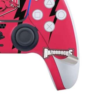 Skinit Decal Gaming Skin Compatible with PS5 Bundle - Officially Licensed University of Arkansas-Fayetteville Razorbacks Design