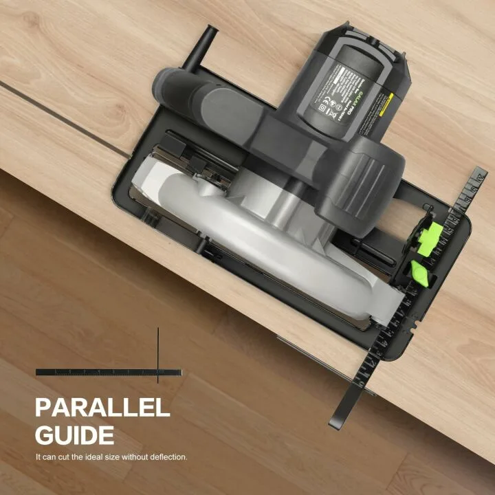 GALAX PRO 11 Amp Power Circular Saw, 6000RPM Corded Circular Saw with Adjustable Cutting Depth 2-7/16" (90°) to 1-13/16" (45°), 7-1/4 Inch Carpentry Saw Blade, Ideal for Wood, Plastic Cuts