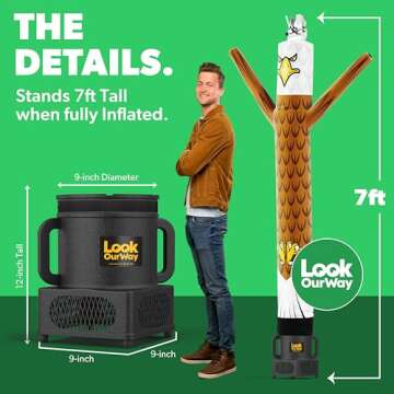 LookOurWay Air Dancers 7ft Inflatable Tube Man for Business